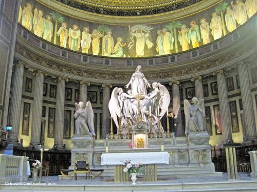 La Madeleine Church - Altar - St. Magdalene ascending to Heaven