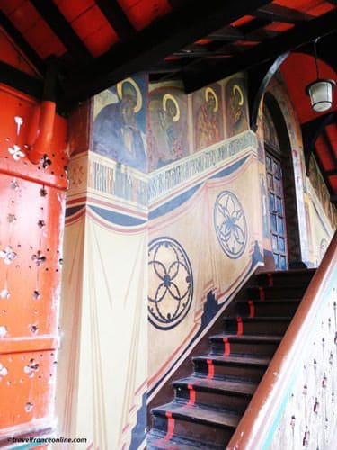 Saint Serge de Radonege - Murals in staircaseChurch -
