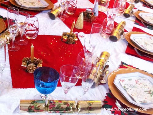 Christmas Banquet table