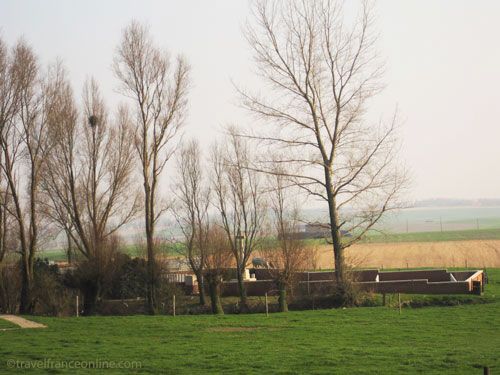 Lone Tree Cemetery near Spanbroekmolen Crater in Flanders