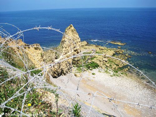 Pointe du Hoc and Beach where the assault started