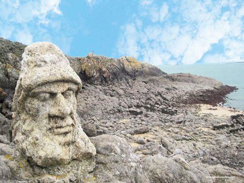 Rotheneuf Carved Rocks - Lucifer