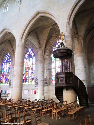 Saint Malo Church in Dinan - Listed pulpit