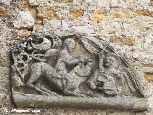 St Pierre Toirac Church - Vestige of Romanesque tympanum