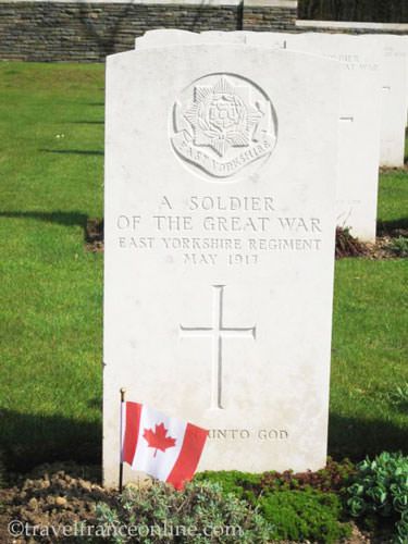 Vimy Ridge Canadian National Memorial Park - grave