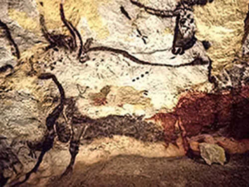 Bulls Gallery in Lascaux Cave