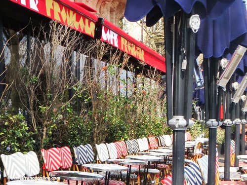 Paris 16th district cafe terrace