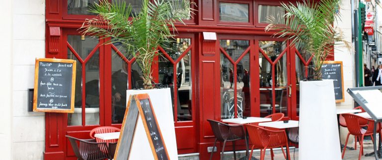 Paris 20th district - Cafe terrace - France