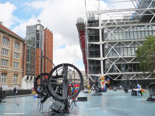 Stravinsky Fountain and Centre Pompidou