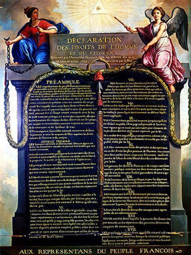 French women's right to vote - Human Rights Declaration