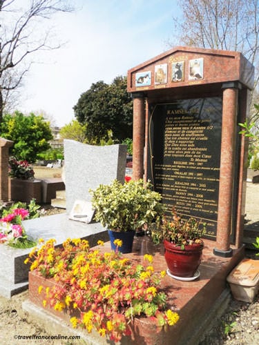 Cimetiere des Chiens - Family's cats and dogs