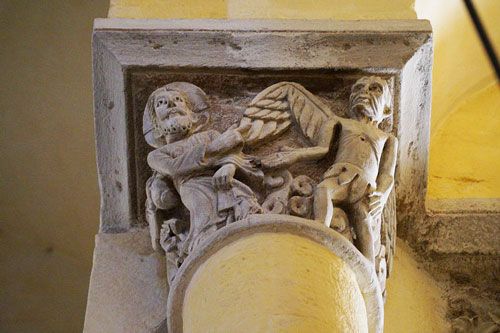 Notre-Dame-du-Port Basilica - carved capital