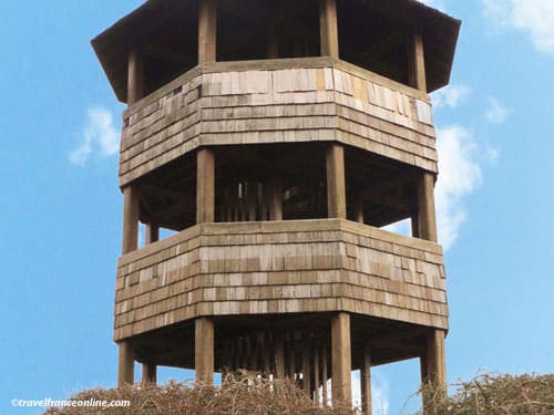 Battle of Crecy en Ponthieu - Observation tower built on the site of the Moulin d'Edouard