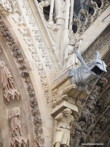 Reims Cathedral - Sculptures and gargoyles