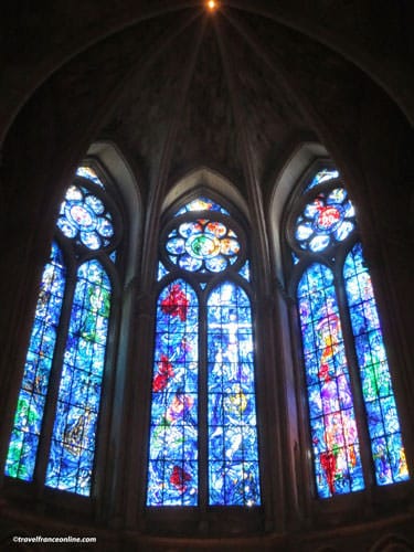 Reims Cathedral - Stained-glass windows by Marc Chagall