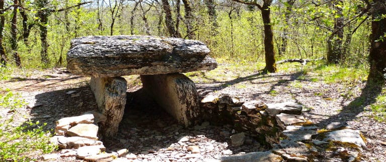Dolmen du Bois de Galtier in Martiel - Aveyron