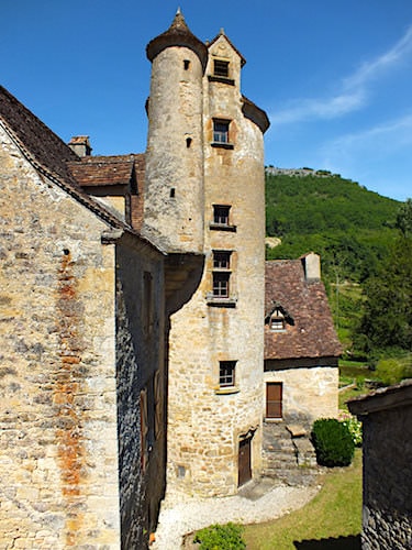Chateau de Limargue stair tower - Autoire - Lot