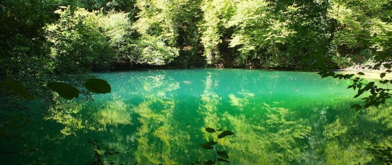 Gouffre de Saint-Sauveur- Resurgence of the river Ouysse near Cales - Lot - Quercy