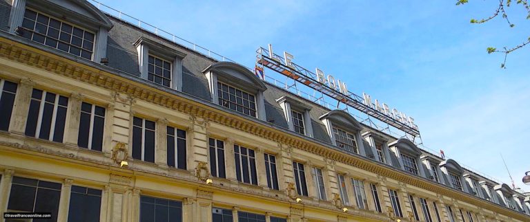 Le Bon Marché department store in Paris for Travel France Online