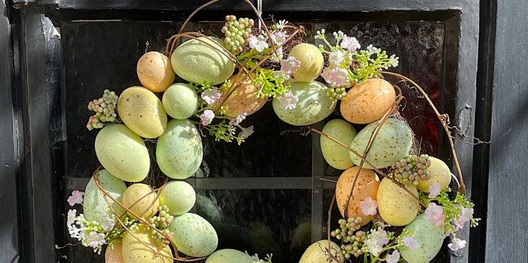 Easter eggs wreath