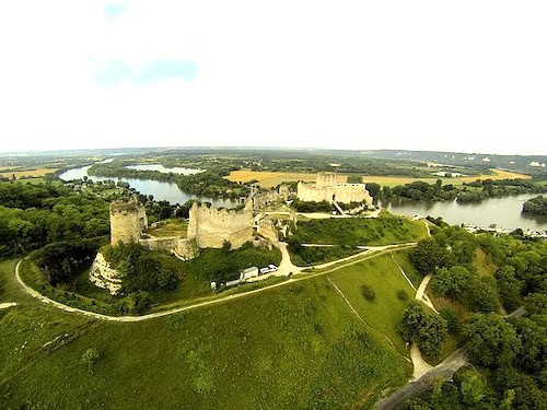 Castle overlooking the Seine at Les Andelys
