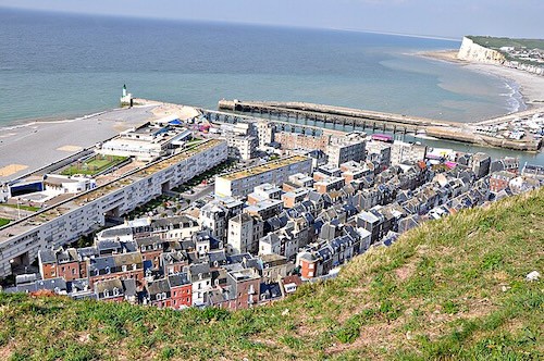 Le Treport seen from the cliff top