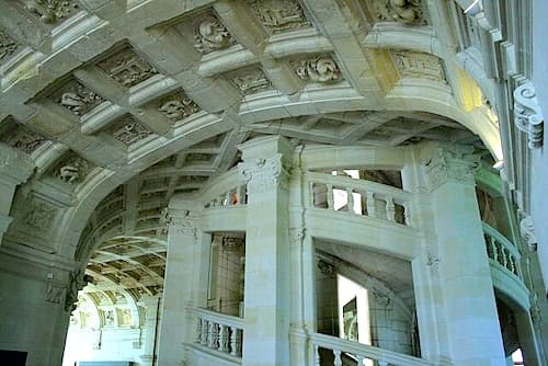 The breathtaking double helix staircase designed by the masterful Leonardo da Vinci