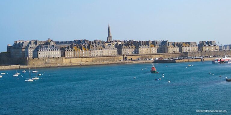 Saint Malo Fortress seen from the sea
