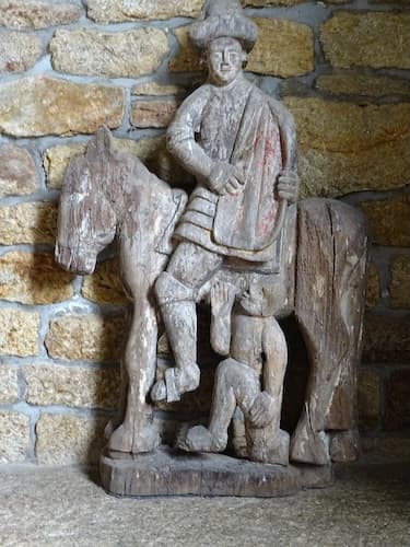 Saint Martin and his donkey