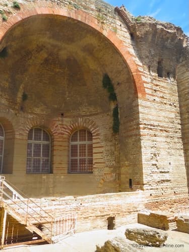 Semi circular apse of the Caldarium in the Baths of Constantine in Arles
