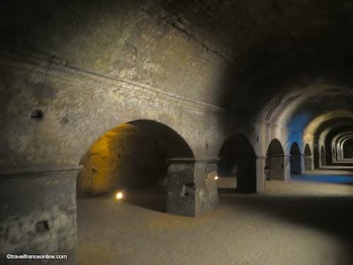 Massive pillars and double sided galleries