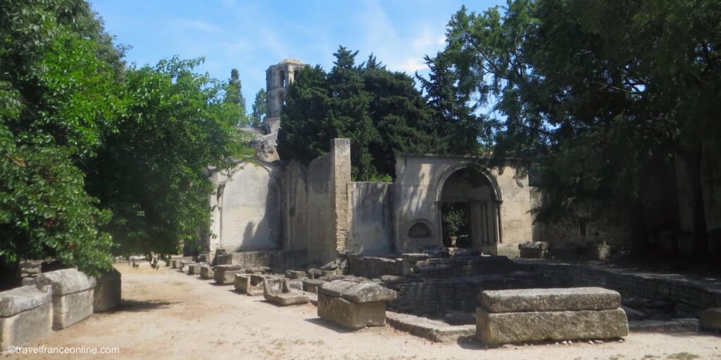Saint-Honorat Church in Les Alyscamps necropolis in Arles