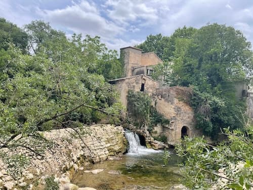 Moulin de la Grave on the bank of the Mosson River in Grabels