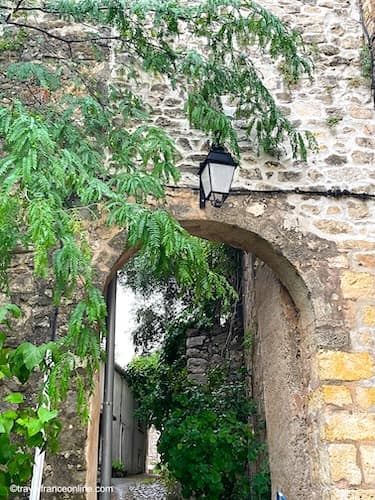 Entrance gate to Fort of Montarnaud in Languedoc