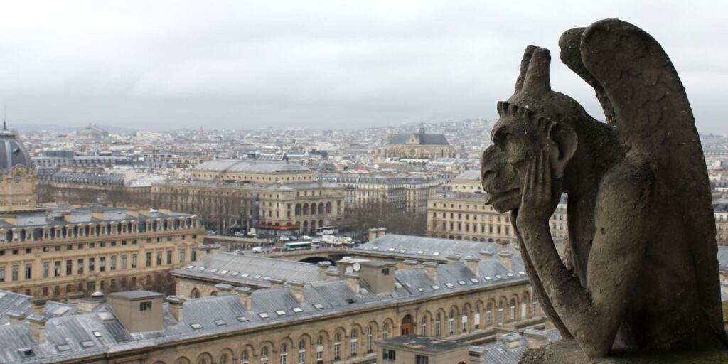 Gruesome & Ghostly Paris - Gargoyle on Notre-Dame Cathedral