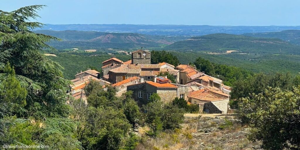 Village on the way to Saint Saturnin de Lucian - Herault department in Languedoc