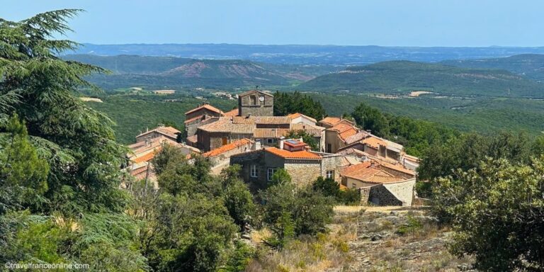 Village on the way to Saint Saturnin de Lucian - Herault department in Languedoc